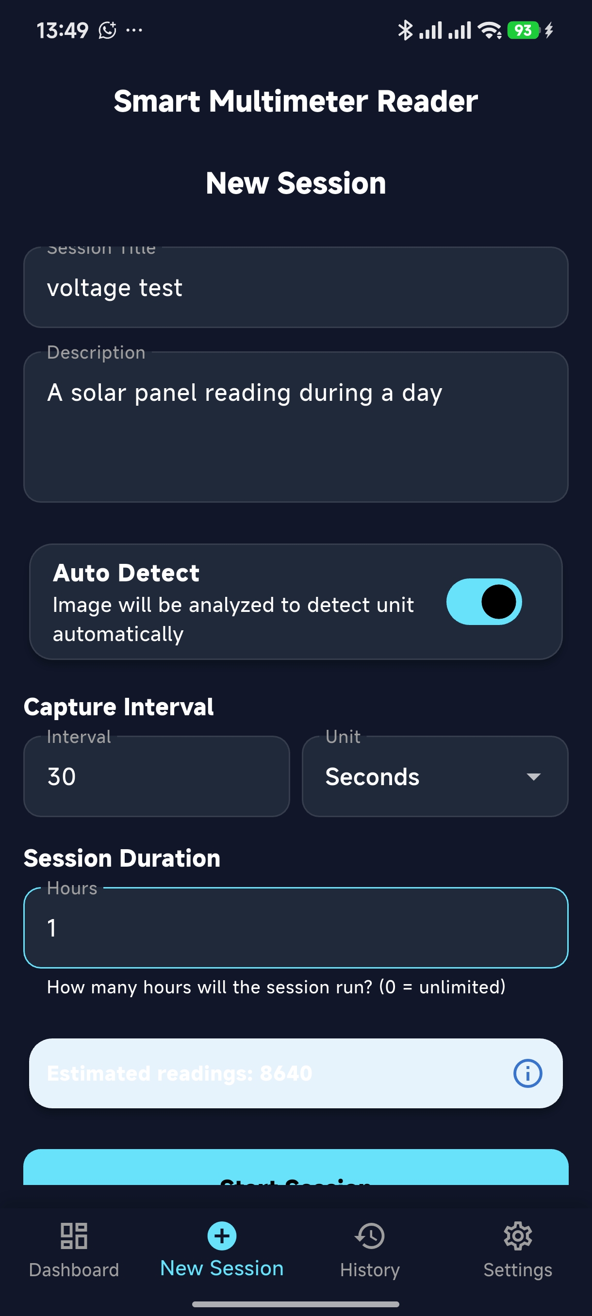 MeterLog screenshot